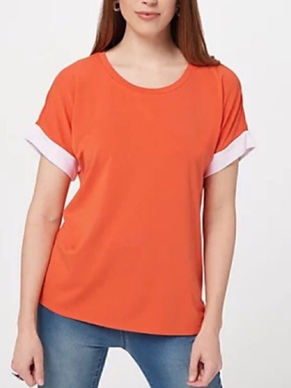 Laurie Felt Contrast Under Sleeve Tee Shirt